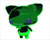 Toxic Green Rave kitty