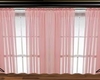 pink white curtain