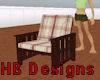 [hb]Crimson Plaid Chair