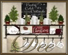 Christmas Kitchen Shelf