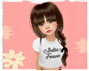 Kids Brown Ribbon Hair