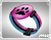 !Paws bracelet pink