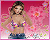 Lila Flower Bikini/ Top