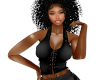 TEF LACED BLACK TOP