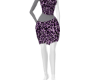 M Purple Leopard Dress