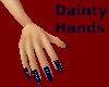Dark Blue Dainty Hands