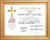 Britt wedding Certificat