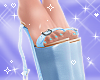 Heels Moto Blue