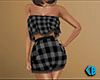 Gray PJs Plaid Short (F)