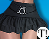 T! Black Ruffle Skirt