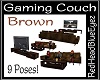 RHBE.Gaming Couch Brown