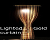 !T Lighted Gold Curtain