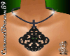 Blk/Green Skull Necklace