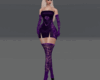 Purple  Lace dress rll