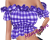 ^HF^ Purple Ruffle Top