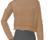 Fall cropped top sand