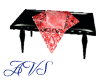 Vintage Table blk/red