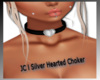 JC Silver Hearted Choker
