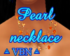 Pearl necklace orange