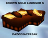 Brown Gold Lounger 5