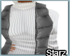Gray/White Sweater