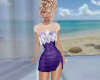 Purple Lace Cover Dress