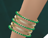 Emerald Bangle Bracelets