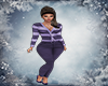 Purple Winter Stripes