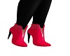 Pink Zip Ankle Boots