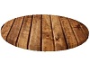 Round wood floor