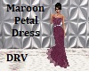 DRV-Maroon Petal Dress