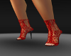 RED  STILETTO BOOTS