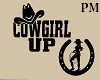 Cowgirl Up Wall Decal PM