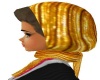 Lisa's Gold Scarf & Hair