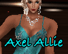 AA Teal Snowflake Gown