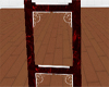 Library Ladder Red Silve