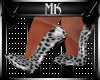!Mk! White cheetah Heels