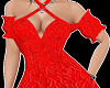 windy red dress