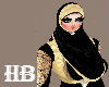 HB gold hijab