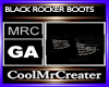 BLACK ROCKER BOOTS