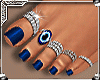Blue Nail * Ring