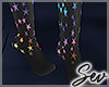 *S Rainbow Star Socks