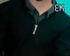 black V-neck sweater