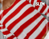 Red Stripped Casual SLIM
