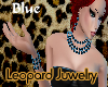 MS Leopard necklace blue
