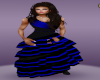 blue / black dress