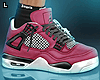 Retro 4s Sneakers Wine