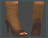 Open  Boots Brown Camel