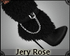 [JR] Fur Black Boots