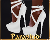 P9)White heels straps